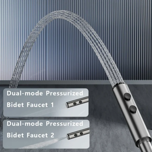 Matte Gray Rainfall Shower System Set Digital Display Smart Bathroom Faucet Bathtub Hot Cold Waterfall Mixer Tap Shower Full Set - Image 5