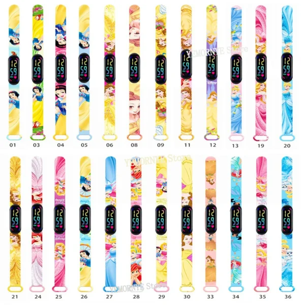 12PCS Stitch Children Watches Girls Waterproof Sport Touch Screen Watch for Women Waterproof Digital Clock Bracelet Gifts Toys - Image 30