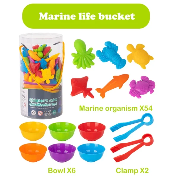 Animal series children's early education enlightenment counting toys teaching aids family cognitive classification toys - Image 8