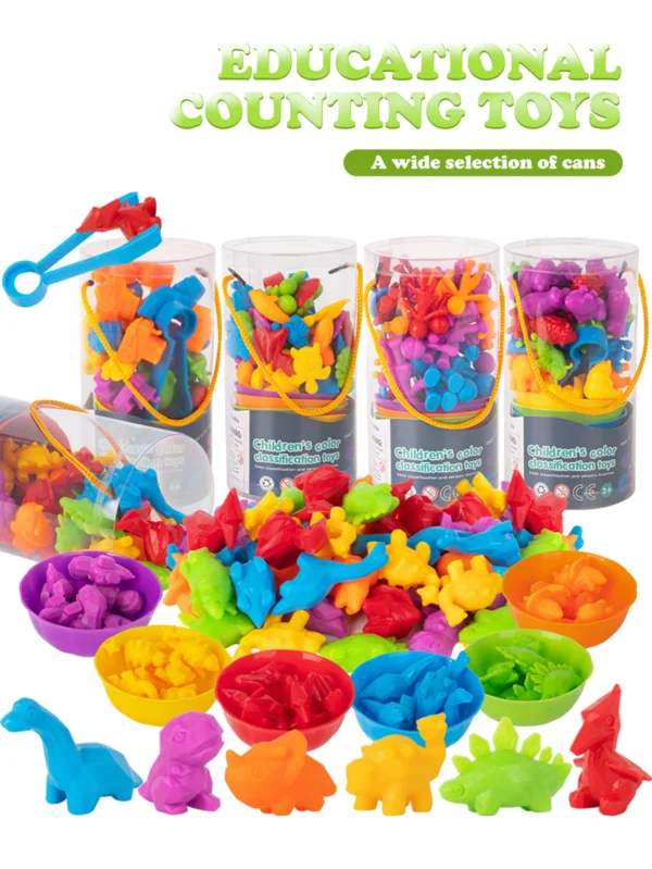 Animal series children's early education enlightenment counting toys teaching aids family cognitive classification toys - Image 11