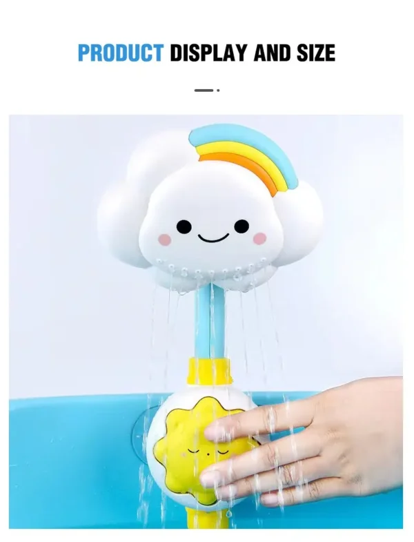 Kids Bath Toys Water Game for Kids Clouds Model Faucet Shower Water Spray Kids Toy Splashes Bathroom Sprinkler Kids Toy - Image 12