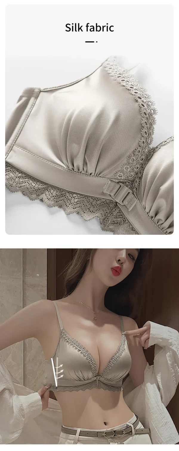 Girls Elegant Front-Closing Padded Bra Comfortable and Supportive Choice for Small Busts Enhancing Natural Beauty Underwears - Image 15