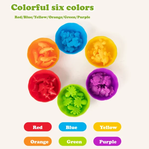 Animal series children's early education enlightenment counting toys teaching aids family cognitive classification toys - Image 5