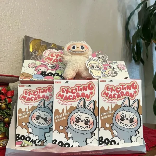 Labu macaroon vinyl face surprise blind box Labu macaroon 1st generation 2nd generation 3 with doll decoration. - Image 2