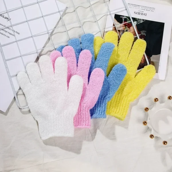 Body Cleaning Washcloth Soft Brush Home Hotel Bathroom Shower Ball Back Scrubber Set Exfoliating Skin Towel Bath Gloves - Image 2