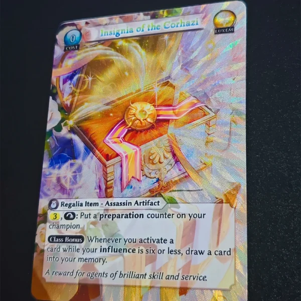 Grand Archive Game Collection Card Insignia of The Corhazi Assassin Artifact Textured Refractive Color Flash Kid Gifts Toy - Image 4