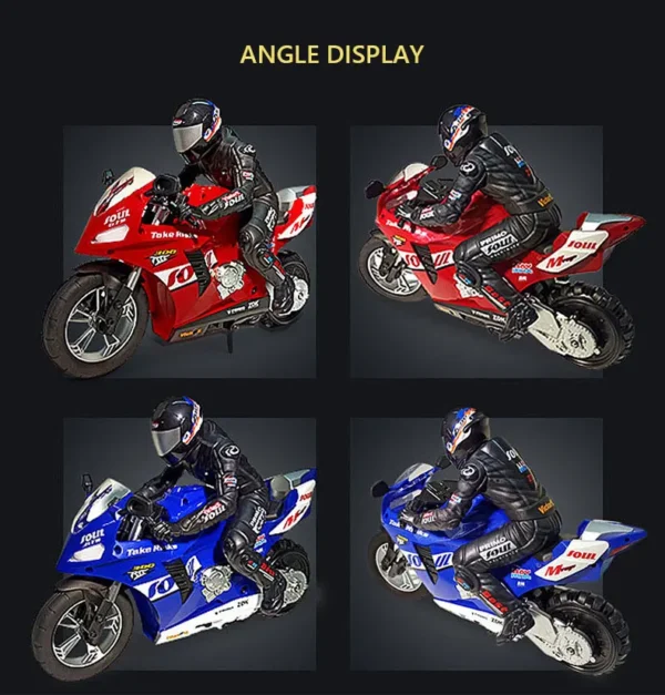 RC Motorcycle Kids Toy 2.4G Remote Control Motorcycle High Speed Racing Drift Stunt Car Toys for Boys Kids Toy Children Gifts - Image 13
