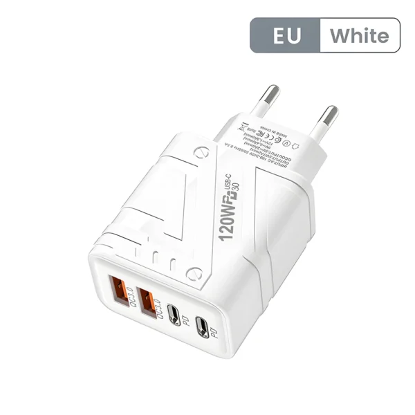 4 Ports USB C PD Charger Quick Charge 3.0 Type C USB Phone Chargers Fast Charging Adapter For iPhone 15 14 Samsung Xiaomi Huawei - Image 15