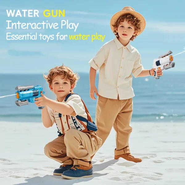 Manual Water Gun for Kids Deformable Durable Plastic Watergun Summer Outdoor Interactive Water Blaster Toys For Pool Beach Party - Image 6