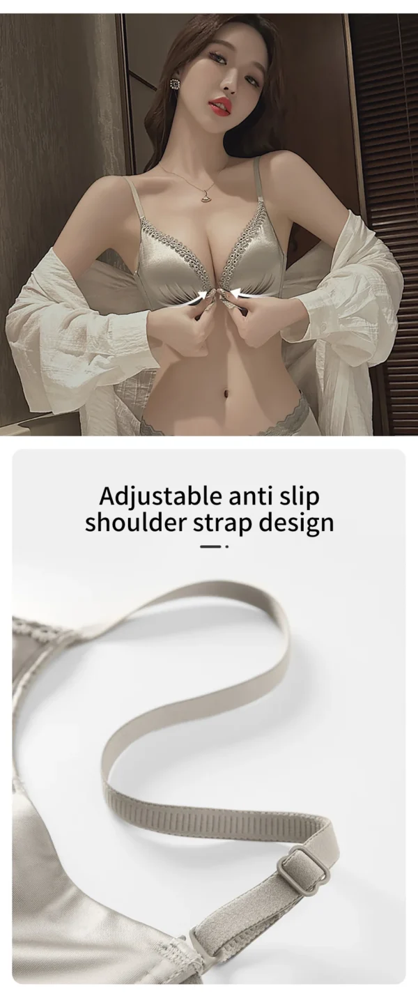 Girls Elegant Front-Closing Padded Bra Comfortable and Supportive Choice for Small Busts Enhancing Natural Beauty Underwears - Image 17