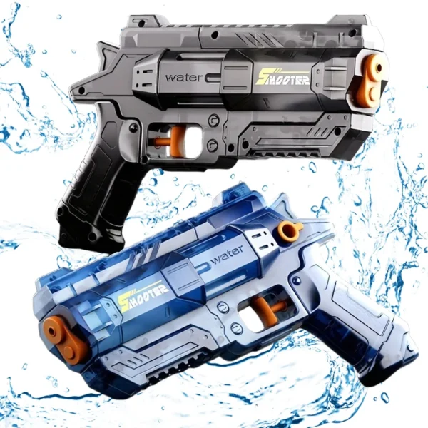 Manual Water Gun for Kids Deformable Durable Plastic Watergun Summer Outdoor Interactive Water Blaster Toys For Pool Beach Party
