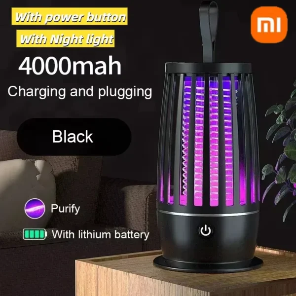 Xiaomi Mosquito Killer Lamp Bedroom Silent USB Rechargeable Electric Mosquito Swatter Portable Outdoor Mosquito Repeller FlyTrap - Image 9