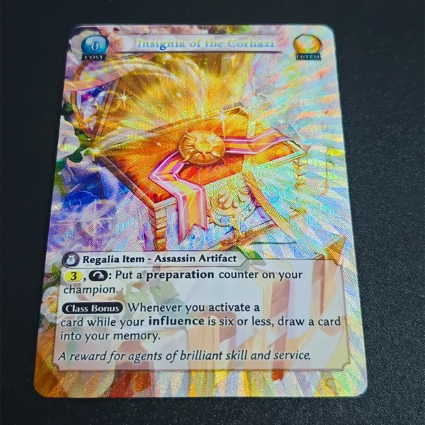 Grand Archive Game Collection Card Insignia of The Corhazi Assassin Artifact Textured Refractive Color Flash Kid Gifts Toy - Image 5