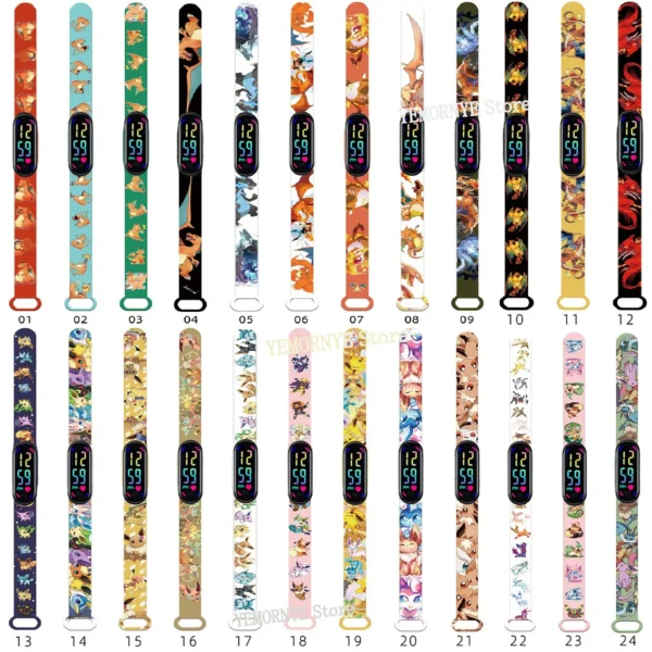 12PCS Stitch Children Watches Girls Waterproof Sport Touch Screen Watch for Women Waterproof Digital Clock Bracelet Gifts Toys - Image 47