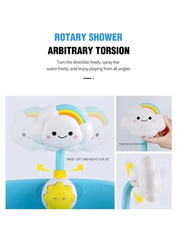 Kids Bath Toys Water Game for Kids Clouds Model Faucet Shower Water Spray Kids Toy Splashes Bathroom Sprinkler Kids Toy - Image 11