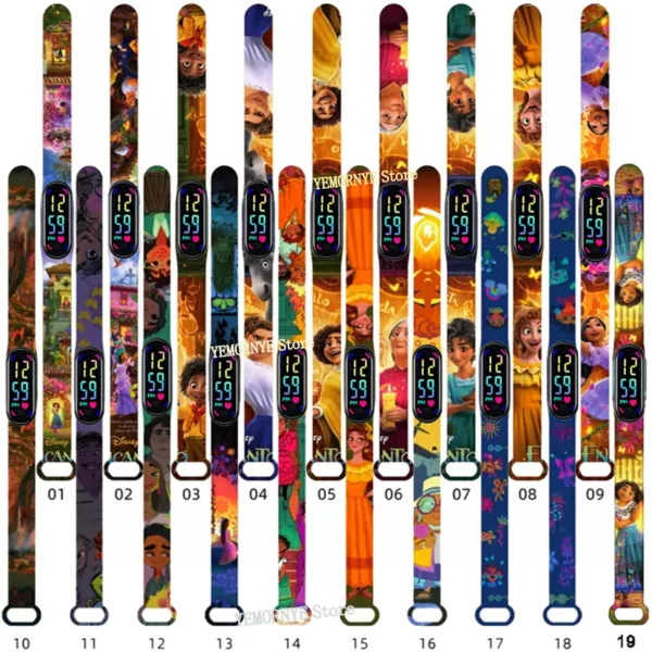 12PCS Stitch Children Watches Girls Waterproof Sport Touch Screen Watch for Women Waterproof Digital Clock Bracelet Gifts Toys - Image 33