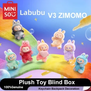 MINISO V3 Labubu Doll The Monsters High Quality Vinyl Face Toy Collect Desktop Cute Keychain Decoration Trendy Plush Doll Gifts