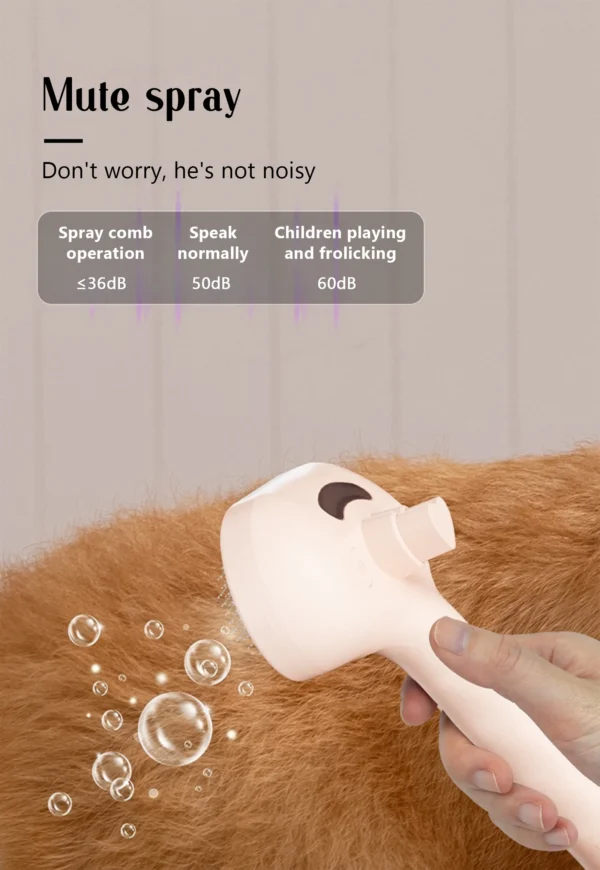 Dog Comb Pet Steam Massage Brush Safe Round Head Soft Teeth Spray Hair Removal Comb for Dog Universal for Cats Dogs Accessories - Image 22
