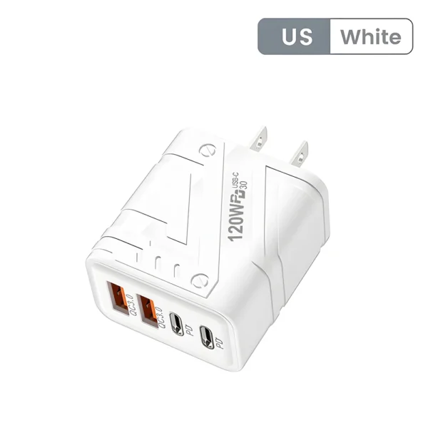 4 Ports USB C PD Charger Quick Charge 3.0 Type C USB Phone Chargers Fast Charging Adapter For iPhone 15 14 Samsung Xiaomi Huawei - Image 13