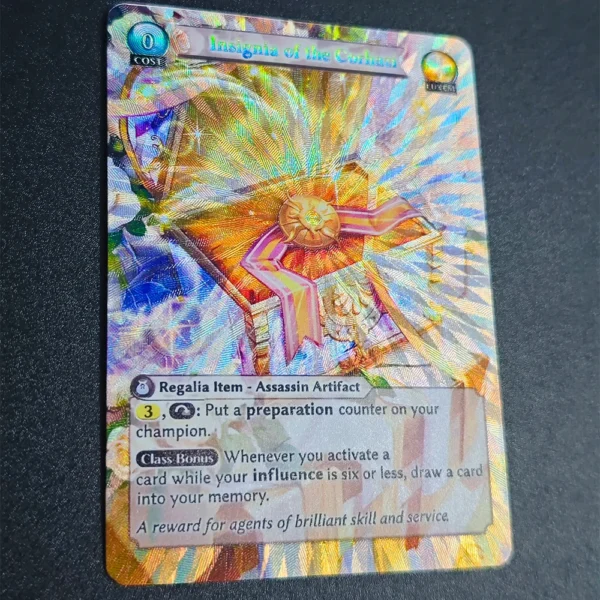 Grand Archive Game Collection Card Insignia of The Corhazi Assassin Artifact Textured Refractive Color Flash Kid Gifts Toy - Image 3
