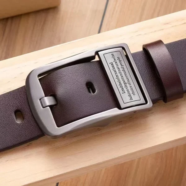 New Leather Cowhide Men's Belt Fashion Metal Alloy Pin Buckle Adult Luxury Brand Jeans Business Casual Waist Male Strap Brand - Image 12