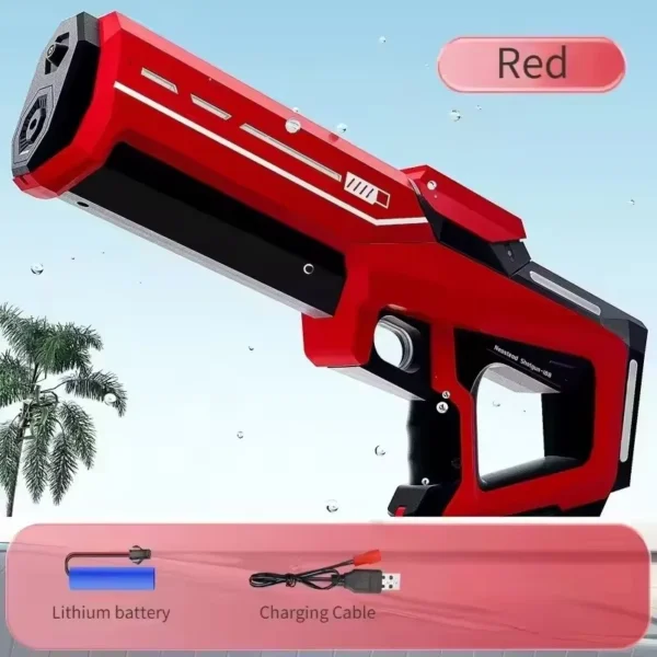 Kids Cool Outdoor Shooting Game Plastic Electric Squirt Gun Toys Water Automatic Children Summer Water Pistols Toy with Battery - Image 9