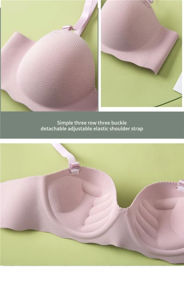 High Quality Solid Color Girls Seamless Bra Girls Comfort Breathable Daily Wear Underwears Girls Removable Shoulder Strap Bra - Image 29