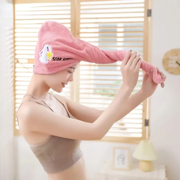 Women Hair Towel Microfiber Towel Bath Towels for Adults Home Terry Towels Bathroom Serviette De Douche Turban for Drying Hair - Image 13