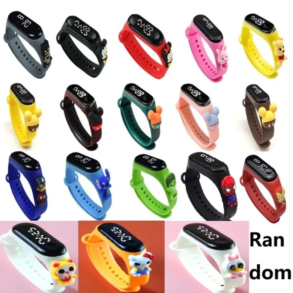 12PCS Stitch Children Watches Girls Waterproof Sport Touch Screen Watch for Women Waterproof Digital Clock Bracelet Gifts Toys - Image 40
